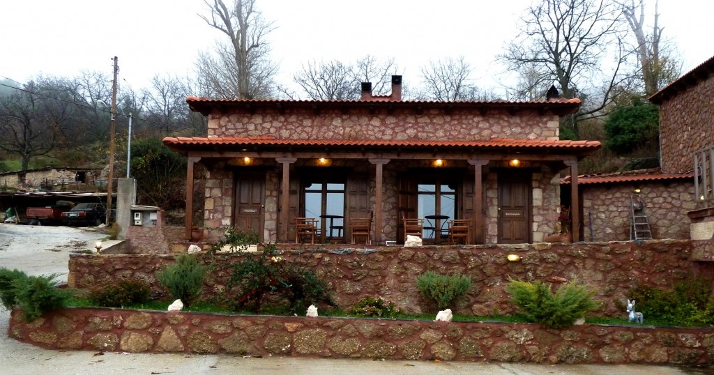 Living room with fireplace
